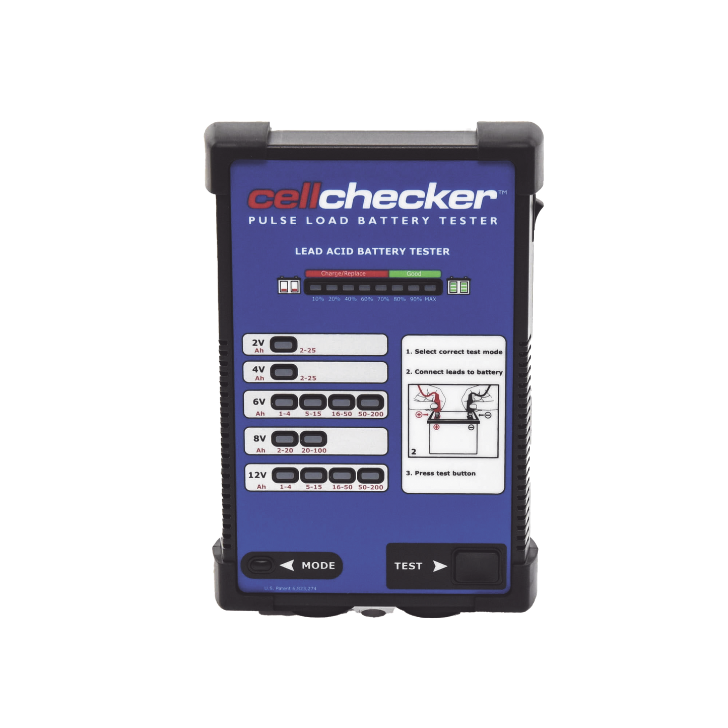 Probador De Baterías De Plomo-Acido Para Identificar Baterías Débiles o En Falla, Ideal Para Sistemas De Seguridad