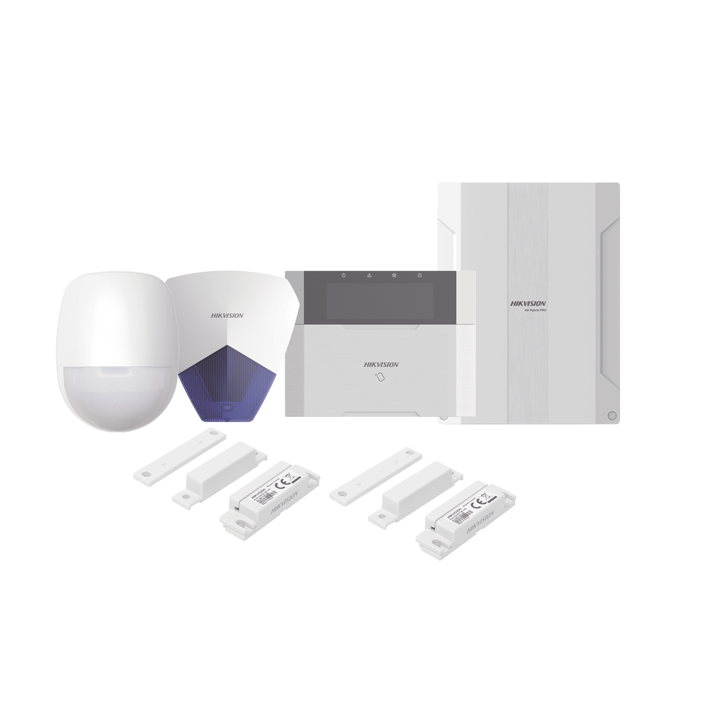KIT Panel de Alarma AX HYBRID PRO / 1 Panel Híbrido / 1 Teclado LCD / 1 PIR / 2 Contactos Magnéticos / 1 Sirena Azul