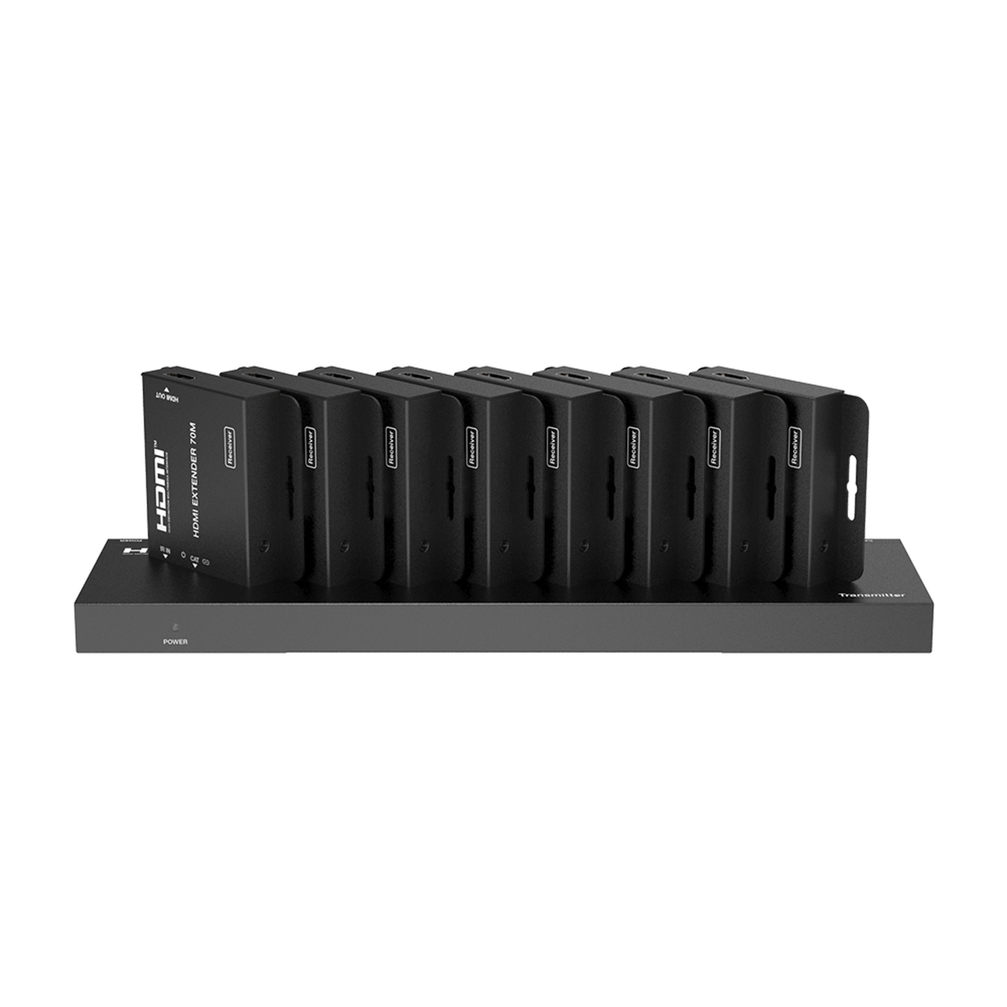 Splitter HDMI 1x8 | Extensor HDMI | 4K@30Hz 40m | 1080p@60Hz 70m | Función PoC | 4:4:4