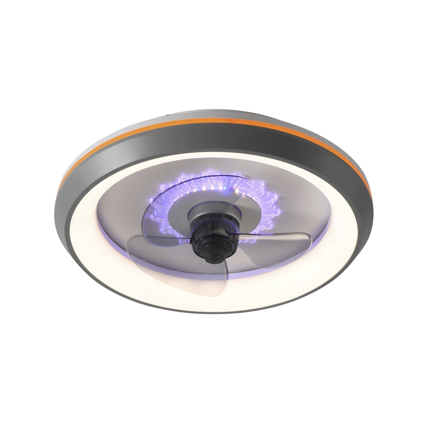 Ventilador de Techo con Luminario LED de 110 V CA 50/60 Hz / 88 W /4500 Lm / 6500 - 4 000 - 2 700 K /6 Tonos de Luz / 500 mm / 6 Velocidades / Dimeable.