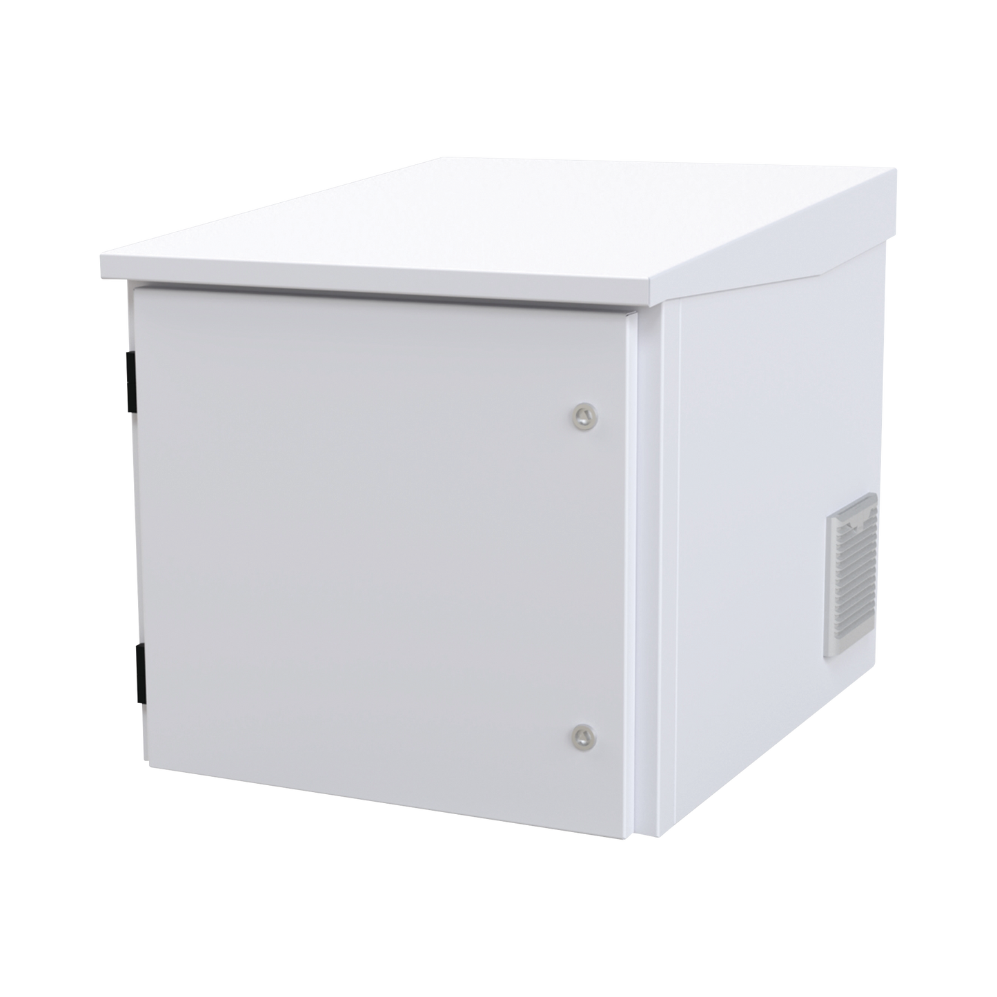 Gabinete PROFUNDO hasta 705 mm de profundidad, de Exterior de 9UR con Ventiladores y Termostato (Montaje a poste o torre se vende por separado).