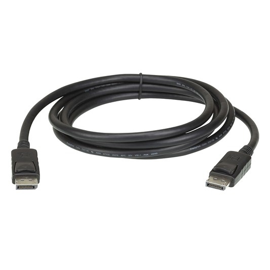 Cable DisplayPort | Longitud 2m | Alta definición | Hasta 8K | HDR Dinámico | 32 canales de audio digital | Pestañas de seguridad con botón de liberación