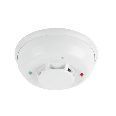 Detector Fotoeléctrico de Humo de 4 Hilos con Sensor de Temperatura, Sirena Interconstruida y Relevador, Serie i3