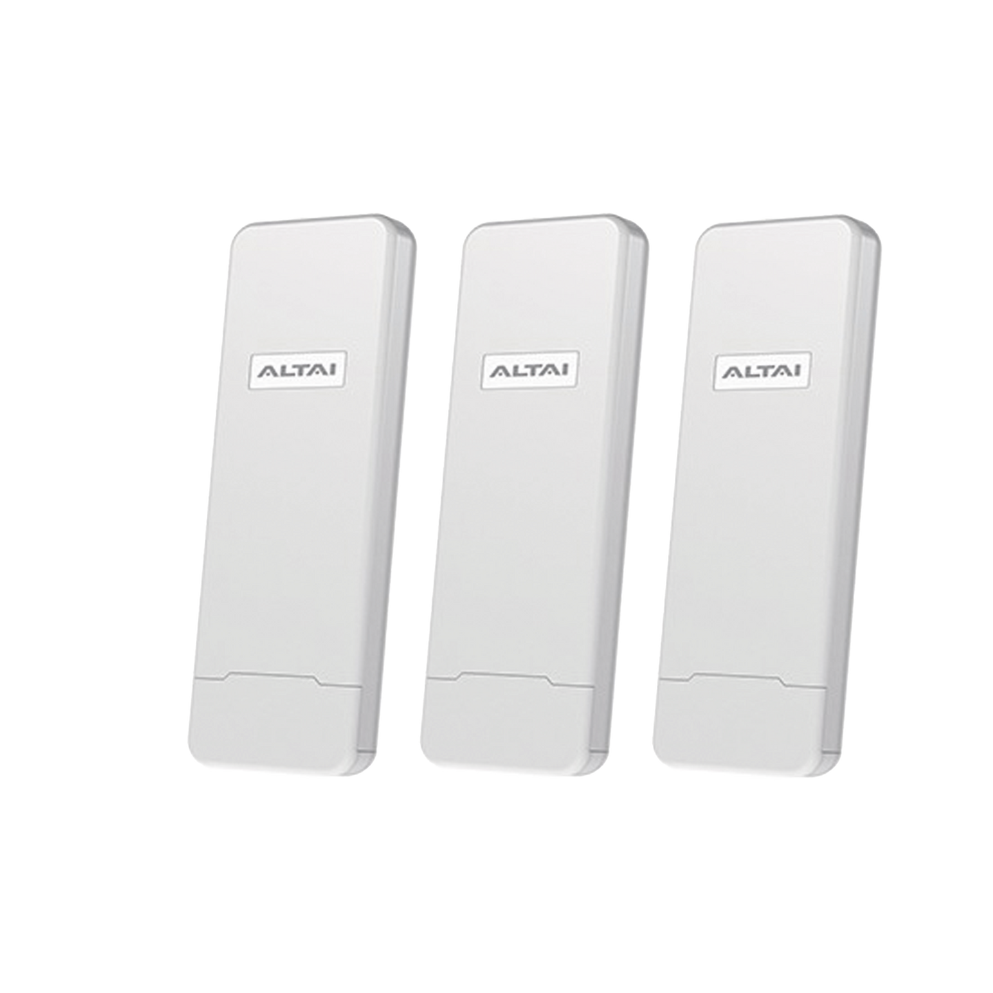 Paquete de 3 Puntos de Acceso C1N Super Wi-Fi, PTP y PTMP en 2.4 GHz , Con Antenas Integradas Sectorial de 70°, Alta Sensibilidad, Hasta 300 m a un Smartphone, Antena de 10 dBi, Soporta Fichas-Vouchers