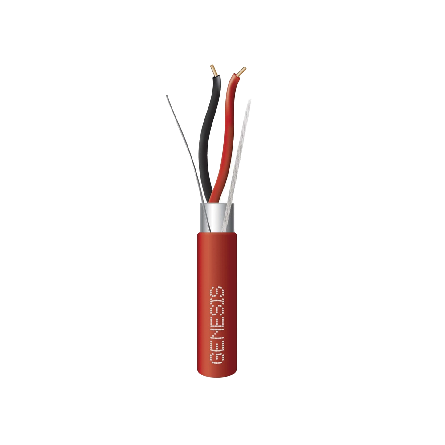 Bobina de Alambre 152 Metros / 2 x 16 AWG Blindado / PLENUM / Para Alarmas de Incendio