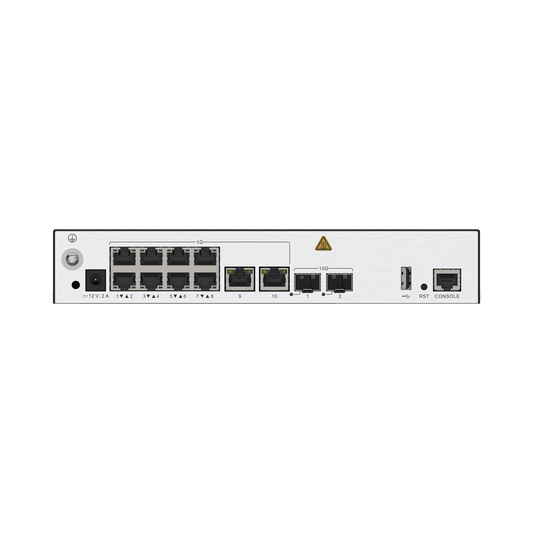 Controladora de Puntos de Acceso / 10 puertos 10/100/1000 Mbps / 2 puertos 10GE SFP+ / Hotspot 2.0 / Roaming Capa 2 y 3 / Rendimiento 10 Gbps / Soporta 256 APs / Hasta 2048 Clientes