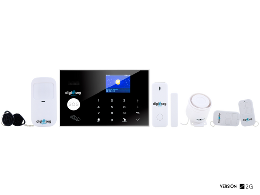 Kit de Alarma Residencial Inalámbrica 8 Zonas con App Móvil y Batería de Respaldo | MokBuy
