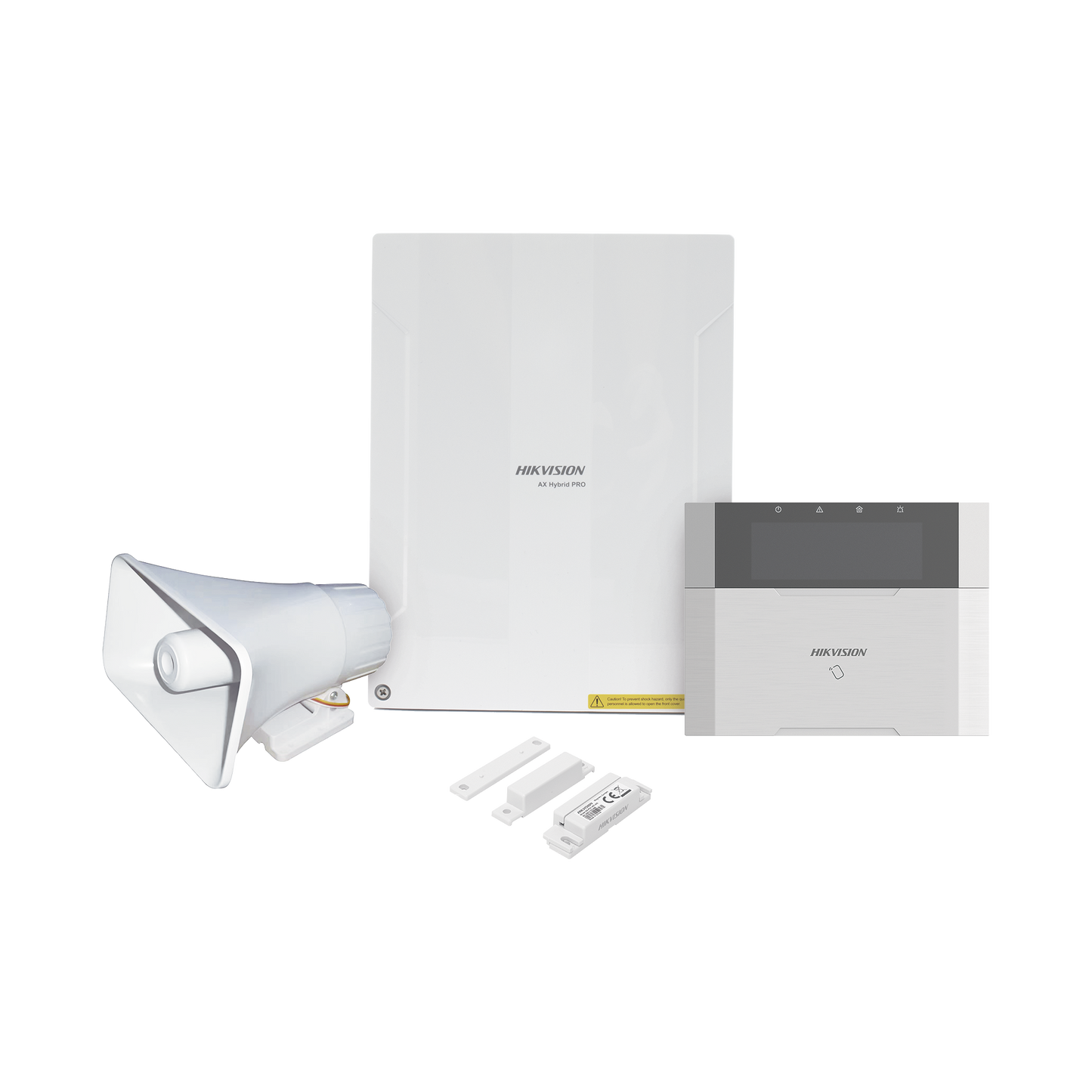 KIT Panel de Alarma  AX HYBRID PRO / 1 Panel Híbrido / 1 Teclado LCD / 1 Contacto Magnético / 1 Sirena de 30 Watts