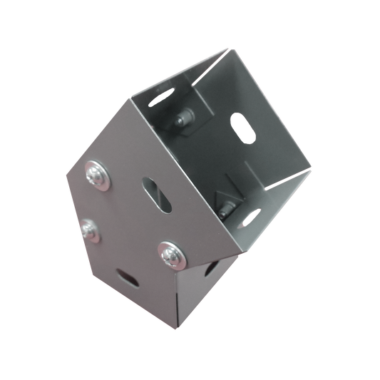 Derivación codo horizontal de 45 grados 100 X 100 mm, fabricado en lámina de acero al carbón