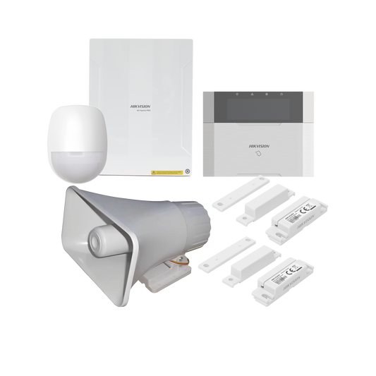 KIT Panel de Alarma  AX HYBRID PRO / 1 Panel Híbrido / 1 Teclado LCD / 1 PIR / 2 Contactos Magnéticos / 1 Sirena de 30 Watts