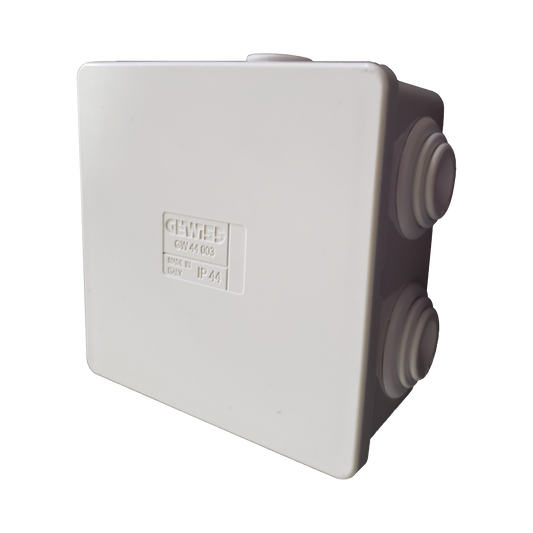 Caja de derivación de PVC Autoextinguible con 6 entradas,