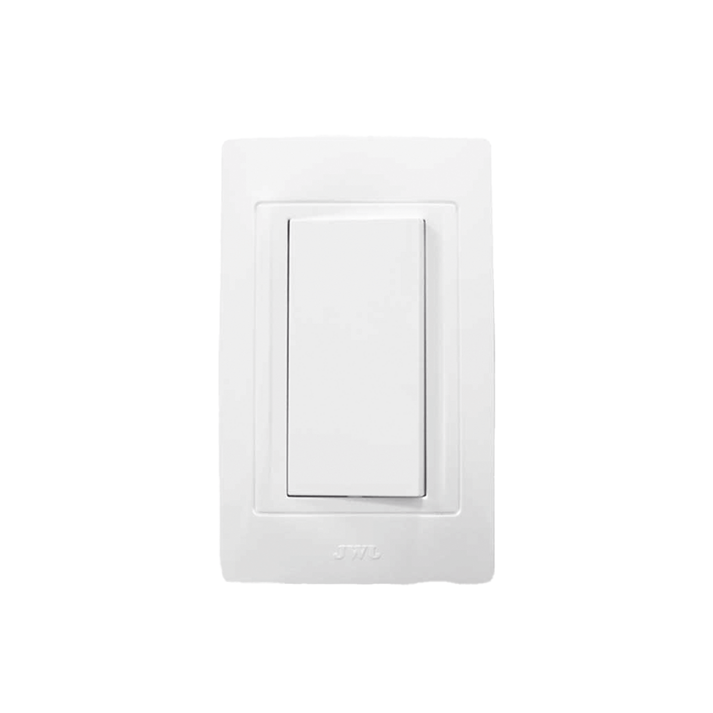 Placa con Interruptor Escalera 10 A/ 127 V CA ~ 60 Hz /  3 Módulos / Color Blanco.