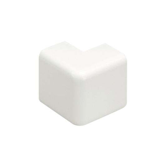 Esquinero exterior, para uso con canaleta LD10, material ABS, Color Blanco Mate
