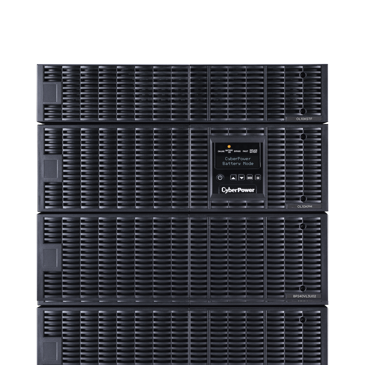 UPS de 10000 VA/10000 W, Online Doble Conversión, 200 - 240 Vac de Entrada, 120 - 240 Vac de Salida, Entrada Hardwired, Onda Senoidal Pura, Torre o Rack de 8 UR, Con 6 Tomas NEMA 5-20R, 3 NEMA L6-30R y Terminal Hardwire