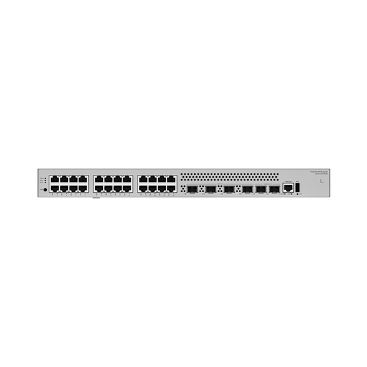 Switch Empresarial Core Gigabit Administrable  Capa 3 / 24 Puertos 10/100/1000 Mbps / 4 Puertos 10GE SFP+ Uplink / 2 Puertos 10GE SFP+ (Stack) / ERPS / Ruteo Dinamico (RIP, OSPF, IS-IS y BGP)  / iStack / Administración Nube Gratis