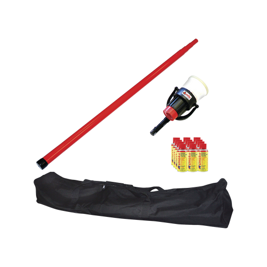 Kit De Prueba De Detectores De Humo, Incluye Pertiga SOLO-100, Dispensador SOLO-330, 12 Latas M8 y Bolsa de transporte SOLO-604