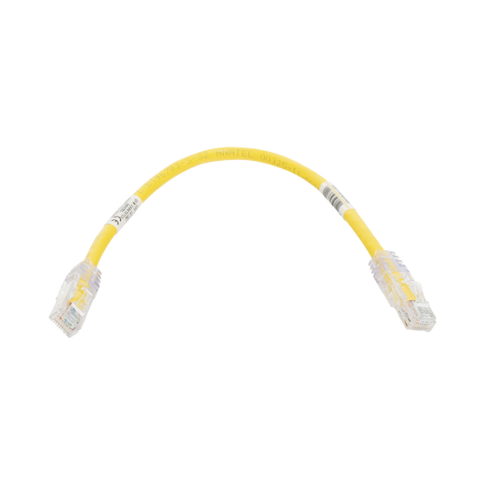 Cable de Parcheo TX6, UTP Cat6, 24 AWG, CM, Color Amarillo, 1ft