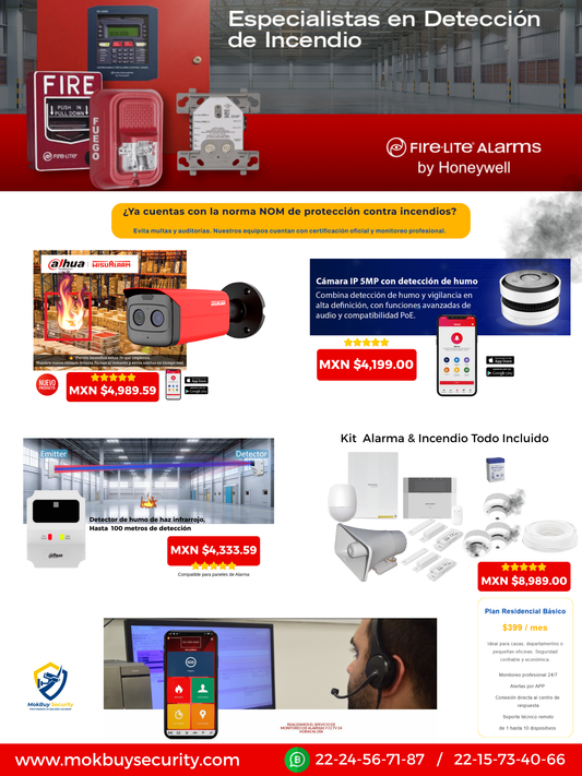 Promociones Camara deteccion de Incendio WISUALARM nom proteccion de incendios mexico